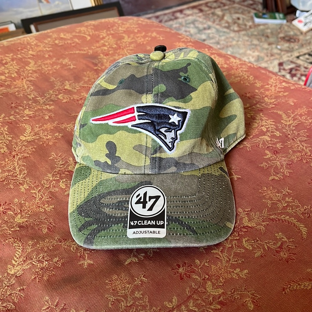 NWT  camo New England Patriots 47 hat Made for Rand Whitney